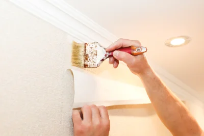 Pose de papier peint à Soulaires — revêtements muraux et toiles de verre